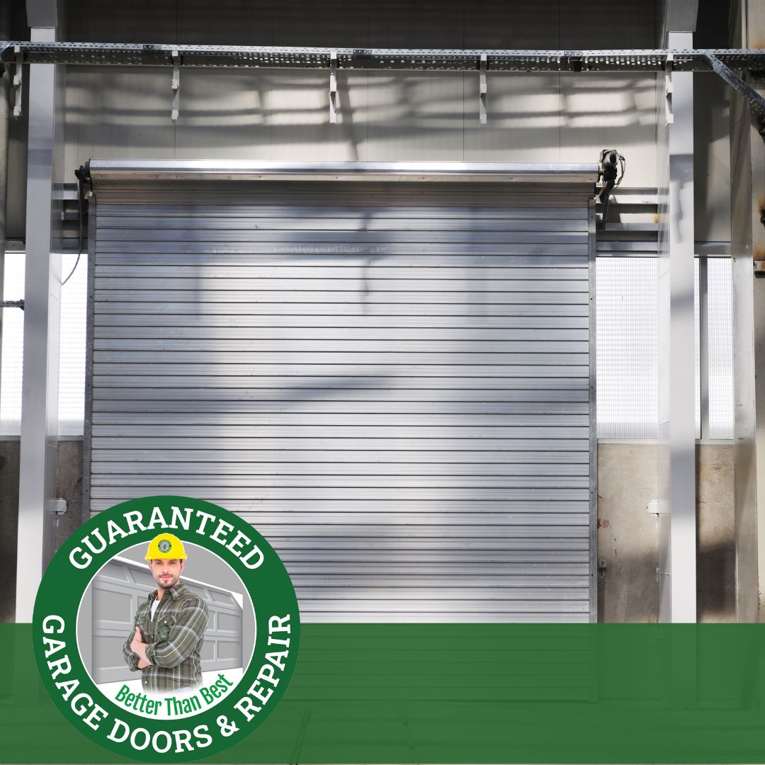 A commercial garage door.