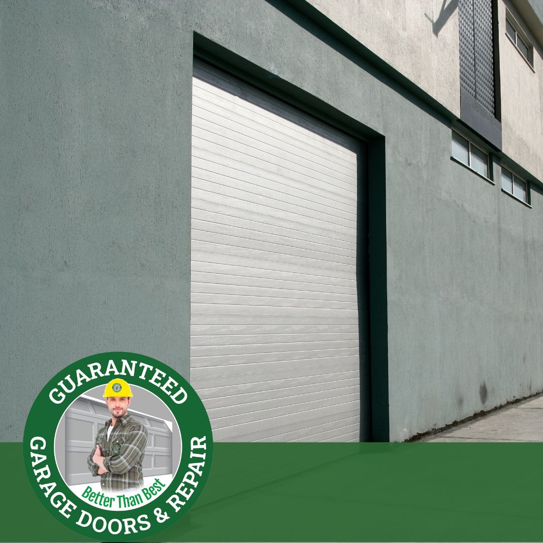 Commercial garage door.