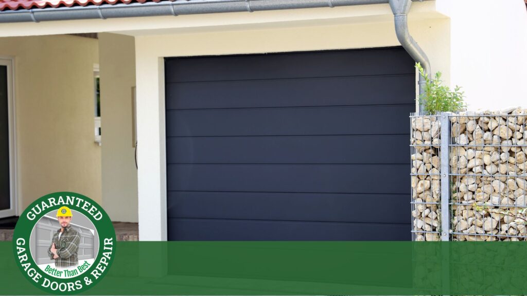 A home garage door.