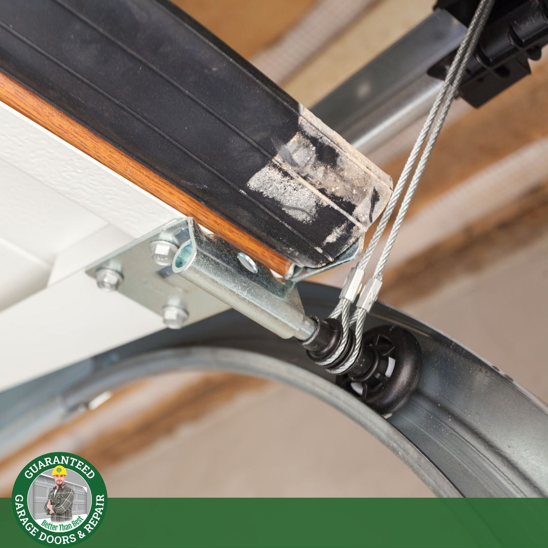 Garage door close up